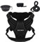 BYTO® No Pull Dog Harness, Adjustable Soft Padded Dog Vest, Reflective Strips, Easy Control with a Heavy Duty 5ft Lead, Foldable Dog Bowl and Waste Bag Dispenser (Black, Medium)