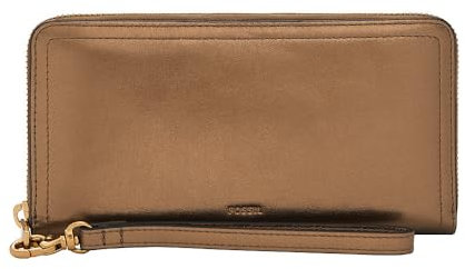 Fossil Zip Around Clutch für Damen Logan Metallicleder, SL10017711