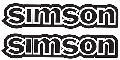 Simson S50 IFA Electronic Aufkleber Dekor Premium Retro Schwarz Weiss Dunkel