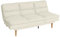 Mendler Schlafsofa HWC-M79, Gästebett Schlafcouch Couch Sofa, Schlaffunktion Liegefläche 180x110cm - Stoff/Textil Creme