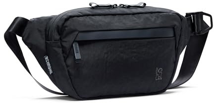 Chrome Industries Sabin Sling Bag für Damen und Herren, mit großem Hauptfach, leichten recycelten Materialien und verstellbarer Metallschnalle, Schwarz, 6L, Sabin Tragetuch