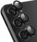 NicMool Protezione Fotocamera Compatibile con Samsung Galaxy A55, Vetro Temperato Obiettivo Posteriore, Lega di Alluminio Pellicola Protettiva Fotocamera per Samsung Galaxy A55 - Nero