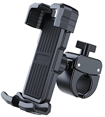 Picozon Support Téléphone Vélo Moto Porte Telephone Velo pour Tous Les Smartphones, Noir
