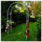 Rosenbogen Gartenbogen, Schwer Rosenbogen Verzinkt Gartenbogen, Aus Metall Stabil Rosenbögen,Rosenbogen Torbogen, Stabil Metall Torbogen für Verschiedene Kletterpflanzen(W 3 x H 2.4m)