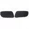 Griglia paraurti anteriore inferiore fendinebbia copertura compatibile con per Smart Fortwo 451 2008 2012, parte di ricambio per una maggiore visibilità