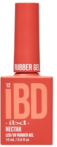 IBD Rubber Gel – Nectar – 15ml – MADE IN USA – Premium Nagellack für langlebige Maniküre und glatte Nägel – LED/UV Lack