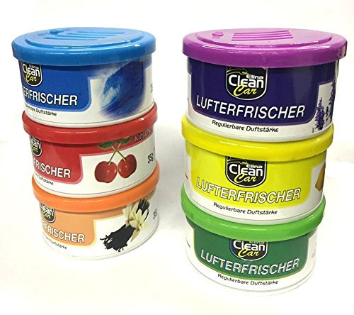 HAC24 6er Set Lufterfrischer Duftdosen Auto Autoduft Raumduft Duftbaum Duftspender