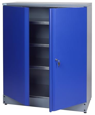 Küpper Hochschrank 71697, 91x110x45 cm, 2-türig, inkl. 3 Fachböden, ultramarinblau