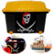 LS-LebenStil XL Kinder Piratenkiste 61x40cm Schatztruhe Spielkiste Pirat Rollbox