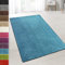 casa pura Teppich Wohnzimmer Hellblau Flauschiger Teppich 100x100cm Läufer, weicher Wohnteppich Deko für Schlafzimmer, Kinderzimmer, Flur mit antirutsch Unterseite, Shaggy Hochfloor Barcelona