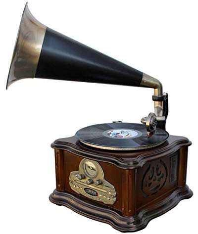 Soundmaster NR917 piatto audio Nero, Bronzo, Marrone - Giradischi (Nero, Bronzo, Marrone, 33,45,78 Giri/min, Esterno, Cassetta, Disco in vinile, FM, SD)
