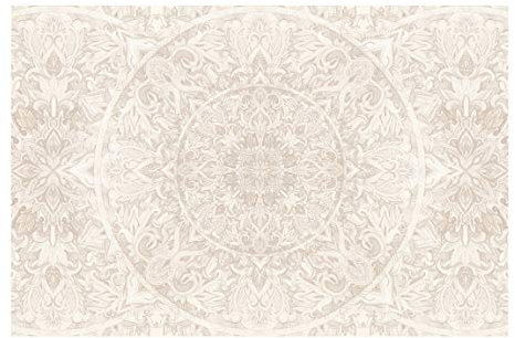 Bilderwelten Mandala Mustertapete Orientalisch inkl. Kleister 384x255cm - Vliestapete Made in Germany - Aquarell Tapete Schlafzimmer - Ornament Tapete - Mandala Tapete Wohnzimmer Flur T_3303