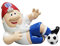 FOCO England Football World Cup European Sliding Tackle Garden Gnome Ornament Indoor/Outdoor