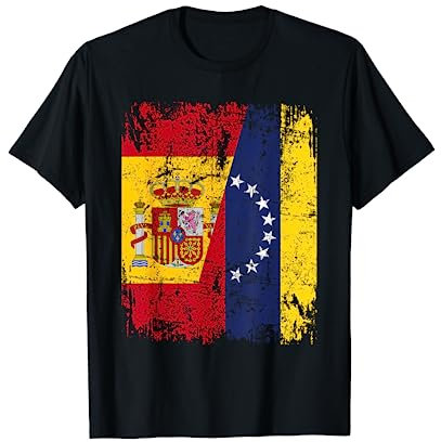 VENEZUELA ESPAÑA BANDERA de la AMISTAD VENEZUELA Camiseta