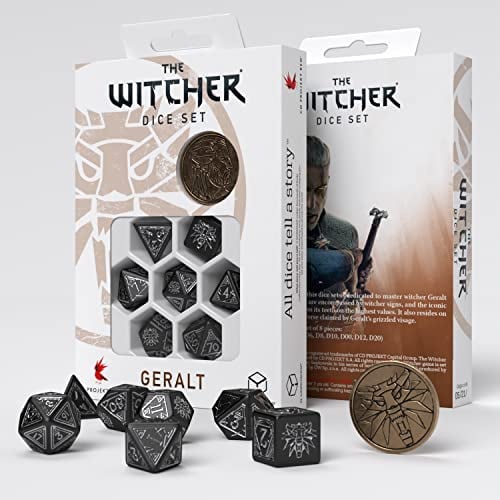 Q-Workshop The Witcher Dice Set Geralt - Silver Sword (7)