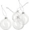 VBS 4er-Pack Glaskugeln transparent Ø 8 cm Weihnachtskugeln Bastelkugeln Christbaumschmuck