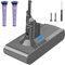 Waitley 6000mAh Ersatzakku für Dyson V8 Akku Für Dyson SV10 V8 Absolute Animal Motorhead Fluffy Slim Fluffy Total Clean Extra mit 2 Filtern