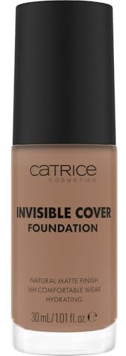 Catrice Invisible Cover Foundation, Nr. 052N, Nude, feuchtigkeitsspendend, langanhaltend, natürlich, für trockene Haut, vegan, ölfrei, Naturkosmetik, ohne Parabene, 1er Pack (30ml)