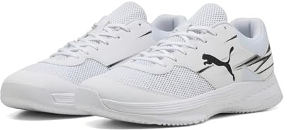 PUMA Unisex VARION II Indoor Court Shoe, White Black, 36.5 EU, Puma Weiß Puma Schwarz, 36 EU
