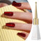 Dark Red Cat Eye Gel Nail Polish Red Glitter Cat Eye Gel Polish Cherry Red Magnetic Gel Nail Polish Soak off UV/LED Holographic Cat Eye Gel Nail Polish for Nail Art Manicure Salon DIY at Home