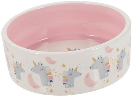 Dog Food Bowl Pet Bowls Drink Containers Small Dog Water Bowl Bunny Water Bowl Rabbit Water Bottle Dog Dishes Water Bowl for Cats Puppy Feeder Bowls Pet Feeder Ceramics Pink
