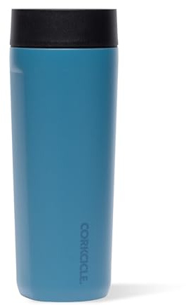 Corkcicle Commuter Cup 17 oz Travel Mug with 360° Sip Lid, North Shore | Cold Up to 18 Hours, Hot Up to 5 Hours, Triple Insulated, 360° Spill-Proof Lid, Ceramic-Coated, Cupholder Friendly
