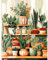 feelive Peinture Numero pour Adulte, Plantes DIY Peinture Numero d'art Acrylique pour Adultes Débutants Facile sur Toile 30×40 cm avec Peintures et Pinceaux(sans Cadre)