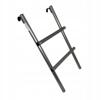 Clever Leon Trampolin Leiter Universell Stahl Verzinkt 2 Stufen 90 cm Maximale Belastung 120 kg