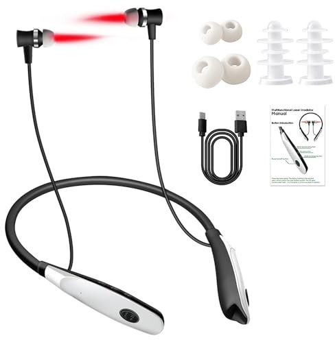 Theralight Pods Therapy, Tinnitus Infrared Earplugs, Red Light Earplugs Device, Tinnitus Device, Red Light Tinniplug Headphones for Tinnitus