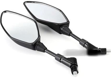 HYRHEV Motorradzubehör Rückspiegel E9 Rückspiegel XJ6 FZ6 N/S FZ8 FZ1N XSR 700 900 XJR1300 XJR1200 XJR 1300 Motorrad Rückspiegel