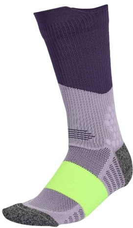 adidas Unisex RUNxBOOST Sock 1PP, powder plum/aurora plum/solar yellow, 2.5-4