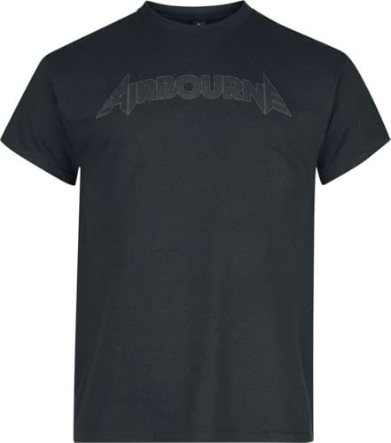Airbourne Black On Black Logo Männer T-Shirt schwarz