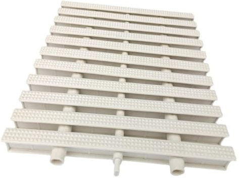 KEuLen Grille de Débordement de Piscine, Grille de Drainage de Piscine, Grille de débordement d'eau épissable for salles de Bains et patios(30x 100cm,6pcs)