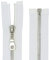 zipworld Reißverschluss Metall Silber Nickel teilbar 5mm MS Weiss - 101 (30cm)