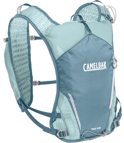 CamelBak Women's Trail Run Vest - Lightweight Design with 7L Storage, Dual 500mL Soft Flasks, Adjustable Fit, Breathable Mesh Panels, and Multiple Pockets for Gear and Essentials