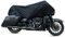 X AUTOHAUX - Media Funda para Moto, Talla XL, Ligera, para Exteriores, Impermeable, Protector de Lluvia y Polvo, Color Negro, para la mayoría de Motos Full, Touring y Cruiser