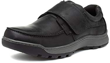 Hush Puppies Mens Casper Leather Shoes (10 UK) (Black)