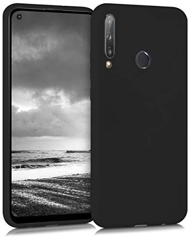 kwmobile Custodia Compatibile con Huawei P40 Lite E Cover - Back Case per Smartphone in Silicone TPU - Protezione Gommata - nero matt