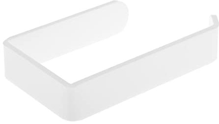 Generic Auto-adhésif Porte Papier Blanc Toilette en Acrylique, Derouleur Papier Toilette Porte, pour Salle de Bain, Toilettes, Placement des Serviettes