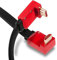 JuicEBitz® Câble HDMI plat [3 m] connecteurs TV coudés ultra haut débit 18 Gbps v2.0 prend en charge 4K HDR 60 fps, UHD 2160p/1080p, Sky Q + HD, Xbox, Home Cinéma, PC de jeu, ordinateur portable