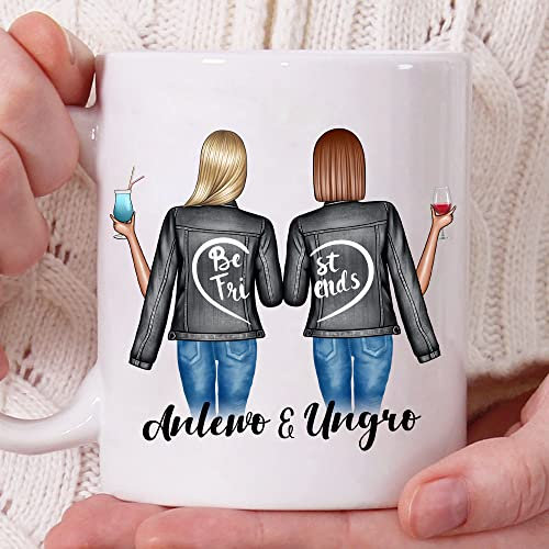 UNGRO Céramique Tasse Rigolote Personnalisable Prénom, Mug/Soeur, Cadeau De Noël, Anniversaire, Meilleur Ami, soeur