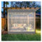 YIQIFLY Transparente PVC Trennvorhänge mit Ösen, Outdoor Planenvorhänge 0,5mm Klar Seitenteile für Pavillons, Pergola, Balkone, Gärten, Garage, Vorbau (Color : Gris, Size : 3.5x2.5m/11.48x8.2ft)