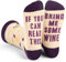 Lavley If You Can Read This Bring Me Some Wine Socks - Funny Gift for Wine Lovers Unisex for Women and Men