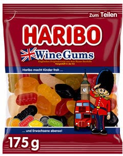 HARIBO Wine Gums, 22er Pack (22 x 175g)