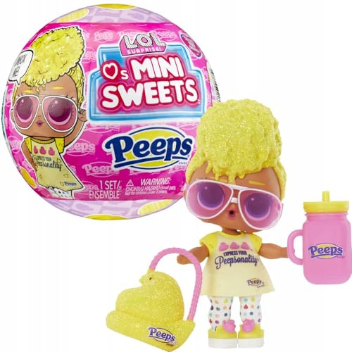 L.O.L. Surprise! Loves Mini Sweets Peeps - Tough Chick - Limitierte Auflage mit Frühlingsthema - Sammlerpuppe mit 7 Überraschungen - Für Mädchen, Jungen und Sammler ab 4 Jahren