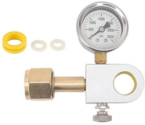 Zerodis Soda Refill Adapter for Refilling Adapter for Duo Co3 Adapter for Terra for Art Quick Filling Valve with CGA320 Copper Connector Pressure Gauge Valve Quick Connect