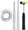 QWORK® 4 Stück Ringgrößenwerkzeug, Ringmesser Messen, Gummihammer, Werkzeug zur Ringherstellung