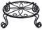 Support Plante, Stands de plante, support de plante noire pour porte-pot en pot en pot à l'intérieur du métal en extérieur en fer rouille jardin contenant rond de support rond.