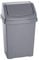 High Grade Plastic 25L Swing Bin Under Kitchen Cabinet Dustbin Storage Bin Waste Rubbish Compost Bin For Kitchen, Office, Garden - Silver.