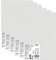Exerz 10x15cm Malkarton 6 stk - Weiße Leinwandpanel 0.3cm dick 280GSM 100% Baumwolle - Kunstleinwandtafel für Acrylfarben, Ölfarben - Dreifach Grundiert/Ohne Säure/Mittelkörnig